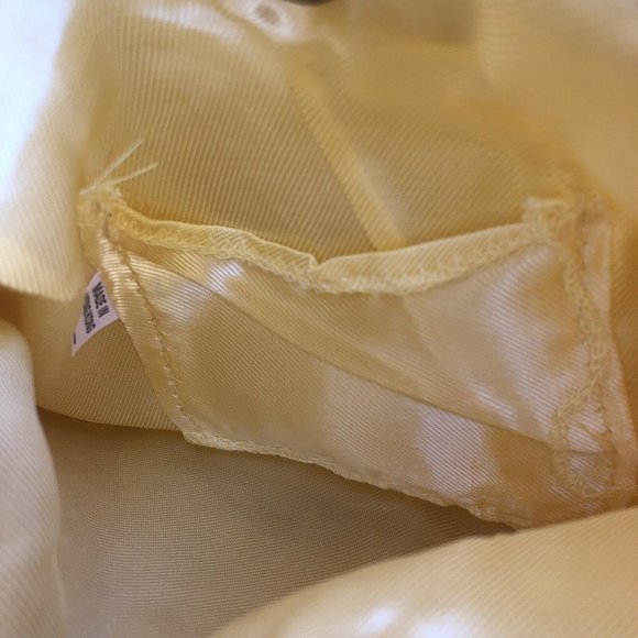 Yellow Gold Corde Art Deco Beaded Purse Evening Bag Vintage 50s 60s Hong Kong